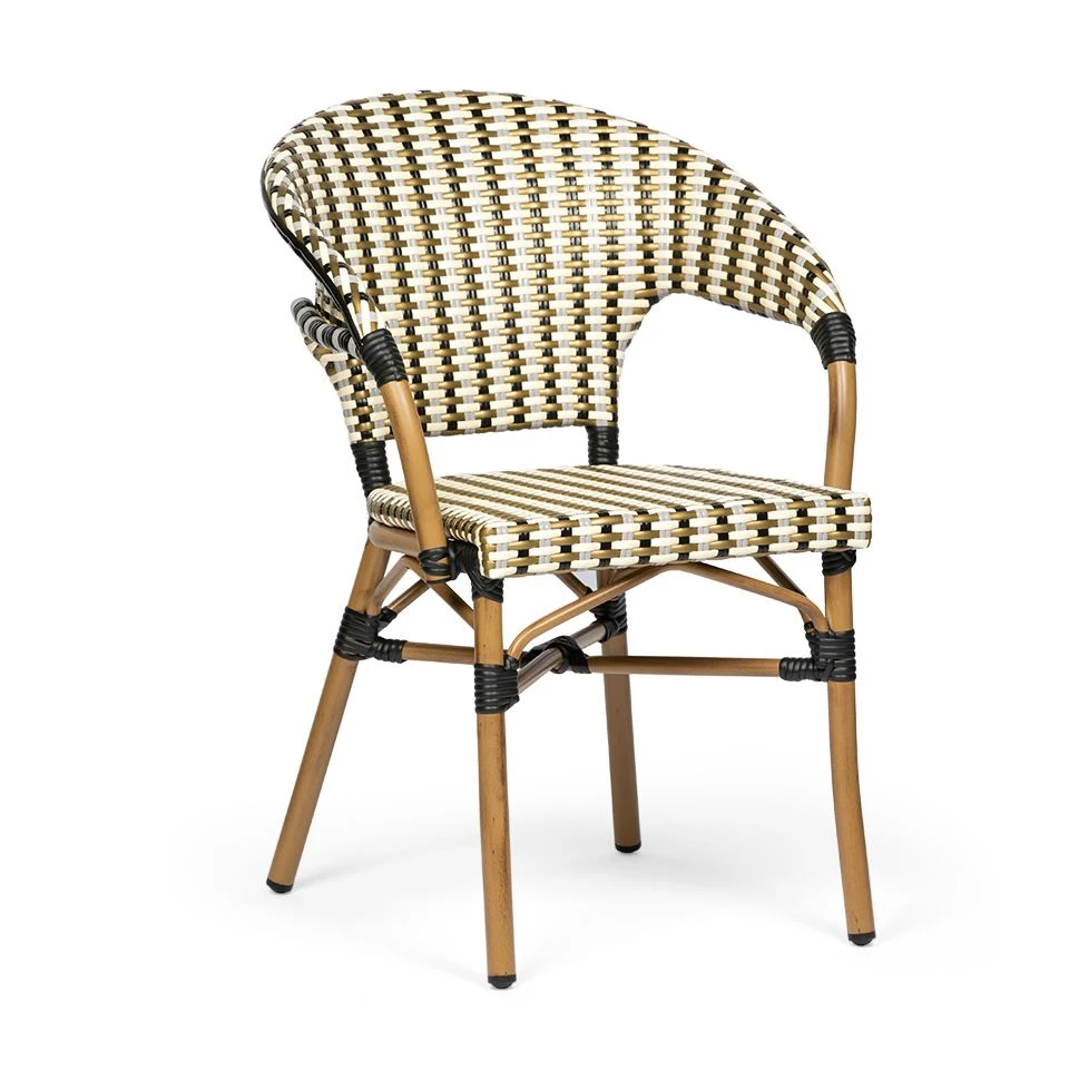Fwansè Vintage Rattan chèz